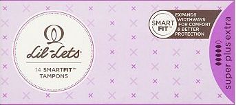 Lil-lets, 2041[^]10015661 Non-Applicator Tampons Super Plus Extra