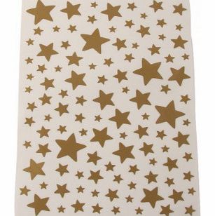 Sheet of golden stars stickers `One size