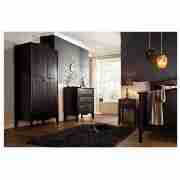 Lille 1 Drawer Bedside Chest, Ebony