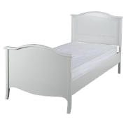 Lille Single Bed Frame, Ivory with Sealy