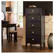 Lille Tall Drawer Chest, Ebony
