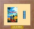 Lilo And Stitch - Single Film Cell: 245mm x 305mm (approx) - beech effect frame with ivory mount