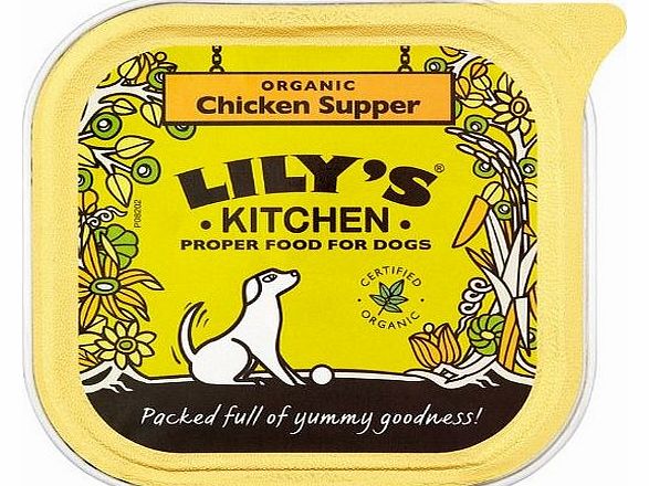 Lilys Kitchen Organic Chicken and Spelt Supper for Dogs 150 (Pack of 11)
