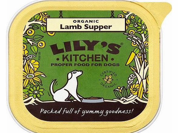 Lilys Kitchen Organic Lamb and Spelt Supper for Dogs 150g (Pack of 11)