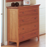 Limelight Pandora 4 Drawer Chest in American oak and MDF