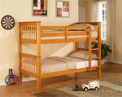 Limelight Pavo Bunk Single (3) Bunk Bed Pine Finish