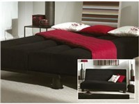 Limelight Triton 4 6`` Double Black Sofa Bed