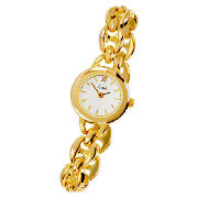 Limit ladies gold plated champagne dial bracelet
