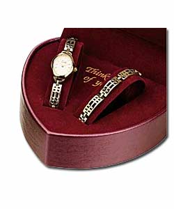 Ladies Rennie Mackintosh Style Watch and Bracelet Set