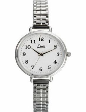 Ladies Silver Expander Bracelet Watch
