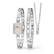 Ladies Silver Watch, Bracelet and Pendant