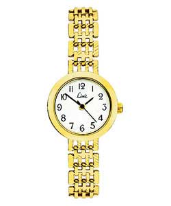 limit Ladies White Mother of Pearl Round Face Watch