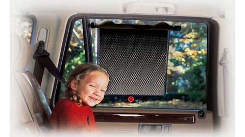 White Hot Safety SunBlock Window Shade -