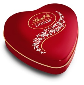 , Lindor heart tin 50g - Best before: 30th