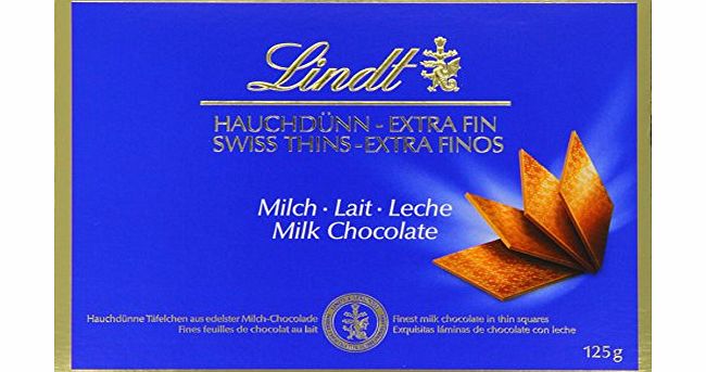 Lindt Swiss Thins Milk Chocolate 125 g