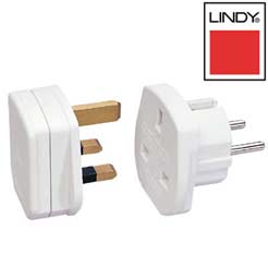 Lindy Euro Adaptor Plug . UK Plug to European