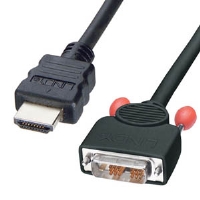 Lindy HDMI - DVI-D Cable, Black 0.5mtr