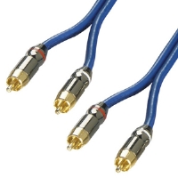 Lindy Premium Gold Audio Cable, 0.5m