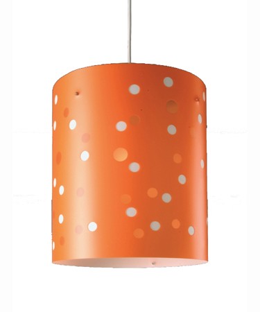 Large orange polka dot ceiling light