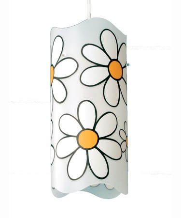 Small daisy patterned ceiling light