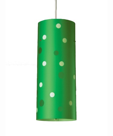 Small green polka dot ceiling light