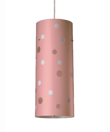 Linea Zero Small pink polka dot ceiling light