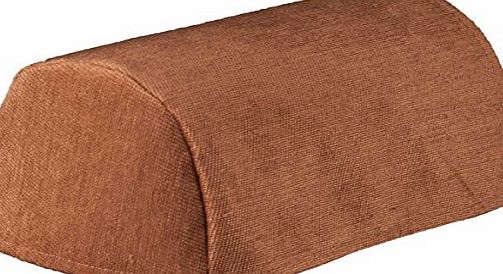 linen702 CHENILLE CHAIR ARM COVERS OR CHAIR BACKS, CHOICE OF 4 PLAIN COLOURS. CREAM, GOLD, BURGUNDY OR BROWN (Chair Arm Covers (pairs) Chocolate Brown (50842))