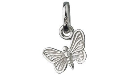 Sterling Silver Butterfly Heart