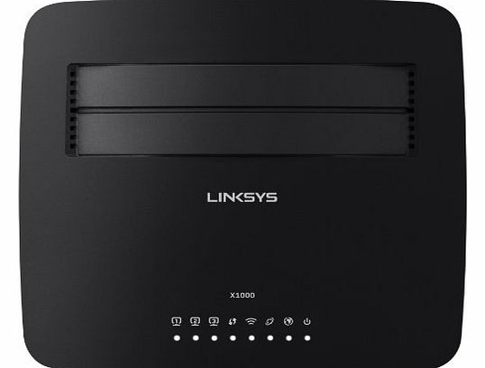 Linksys X1000 N300 Wireless Router with ADSL2  Modem
