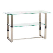 Lisbon Console table, Clear glass