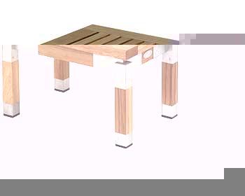 Lister Rivoli Rectangular Side Table