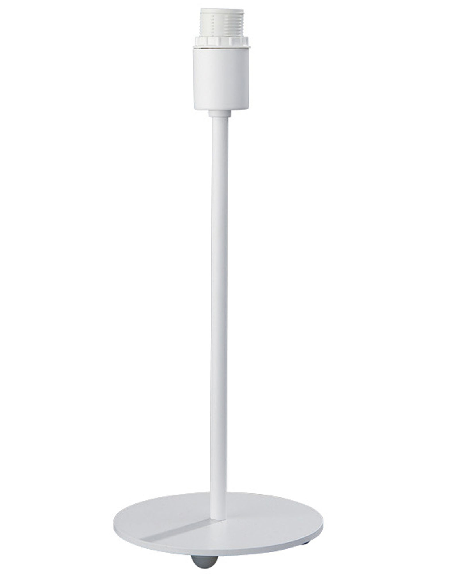 Litecraft Round Base White Table Lamp