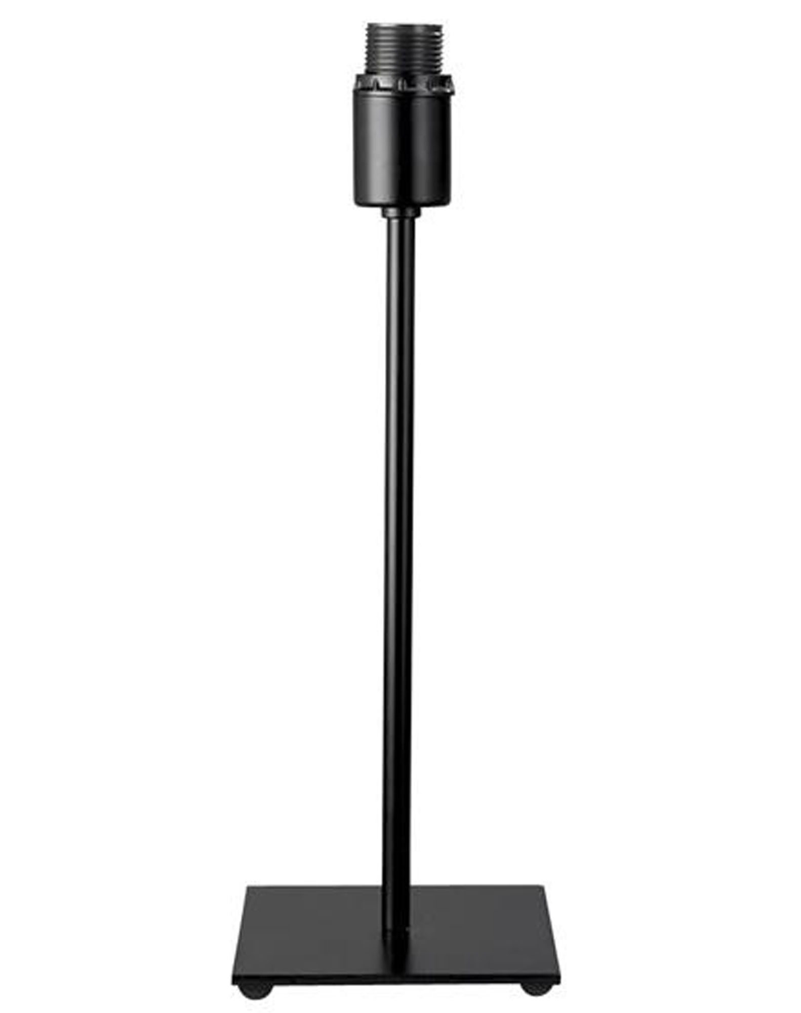 Litecraft Square Base Black Table Lamp