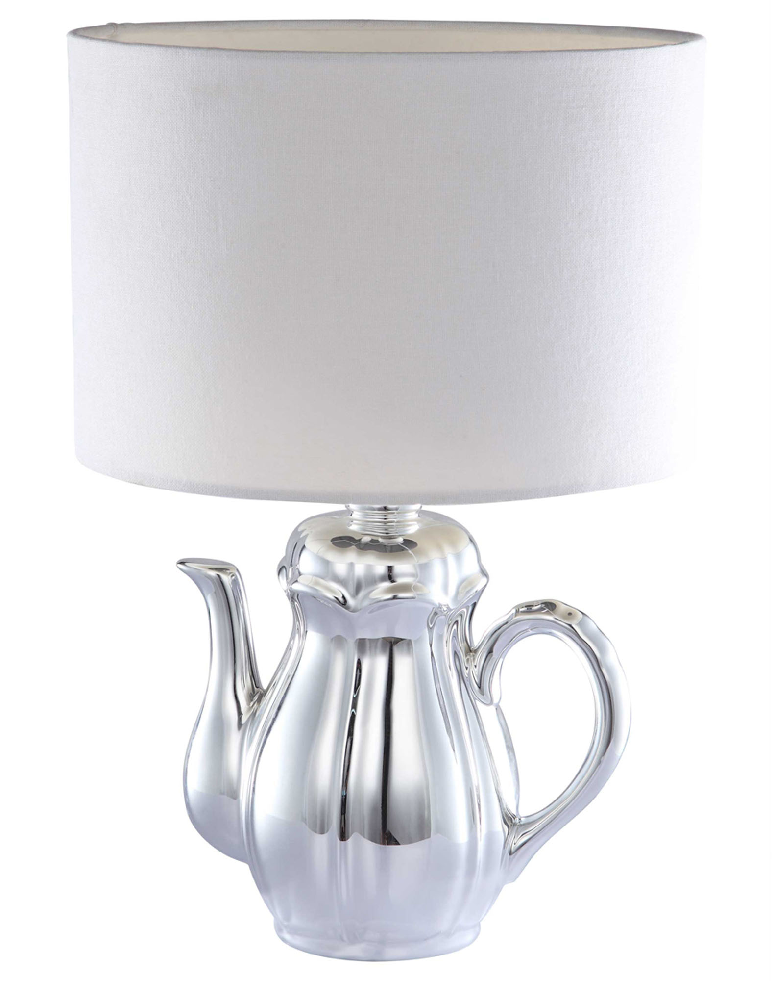 Teapot Chrome Table Lamp