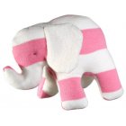 Ellie The Elephant (Pink with Pink Stripes)