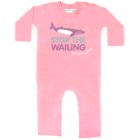 Little Green Radicals Stop The Wailing Playsuit (Piglet Pink)