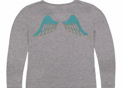 Angel T-shirt Heather grey `8 years,10 years,12