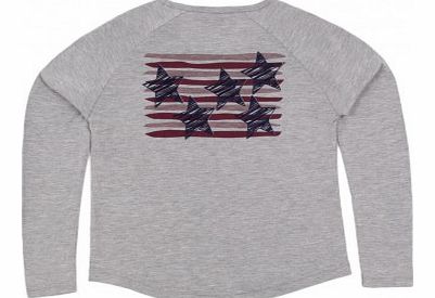 Tommy stars T-shirt Heather grey `8 years,10