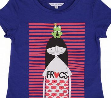 Miss Marc Frogs T-shirt Electric blue `12 years