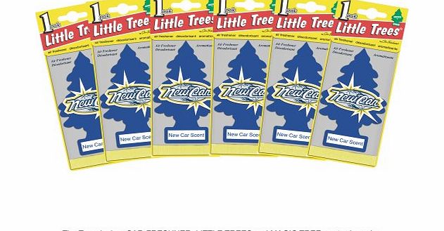 LITTLE TREE Air Fresheners New Car Scent (6 Pieces)