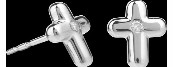 Little Wishes Silver Cross Earrings A4048D-2W-003A