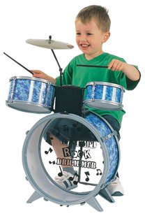4-piece drum set with stool