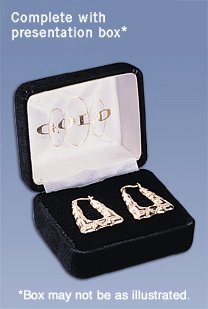 TWO-COLOUR GOLD CREOLE EAR-RINGS
