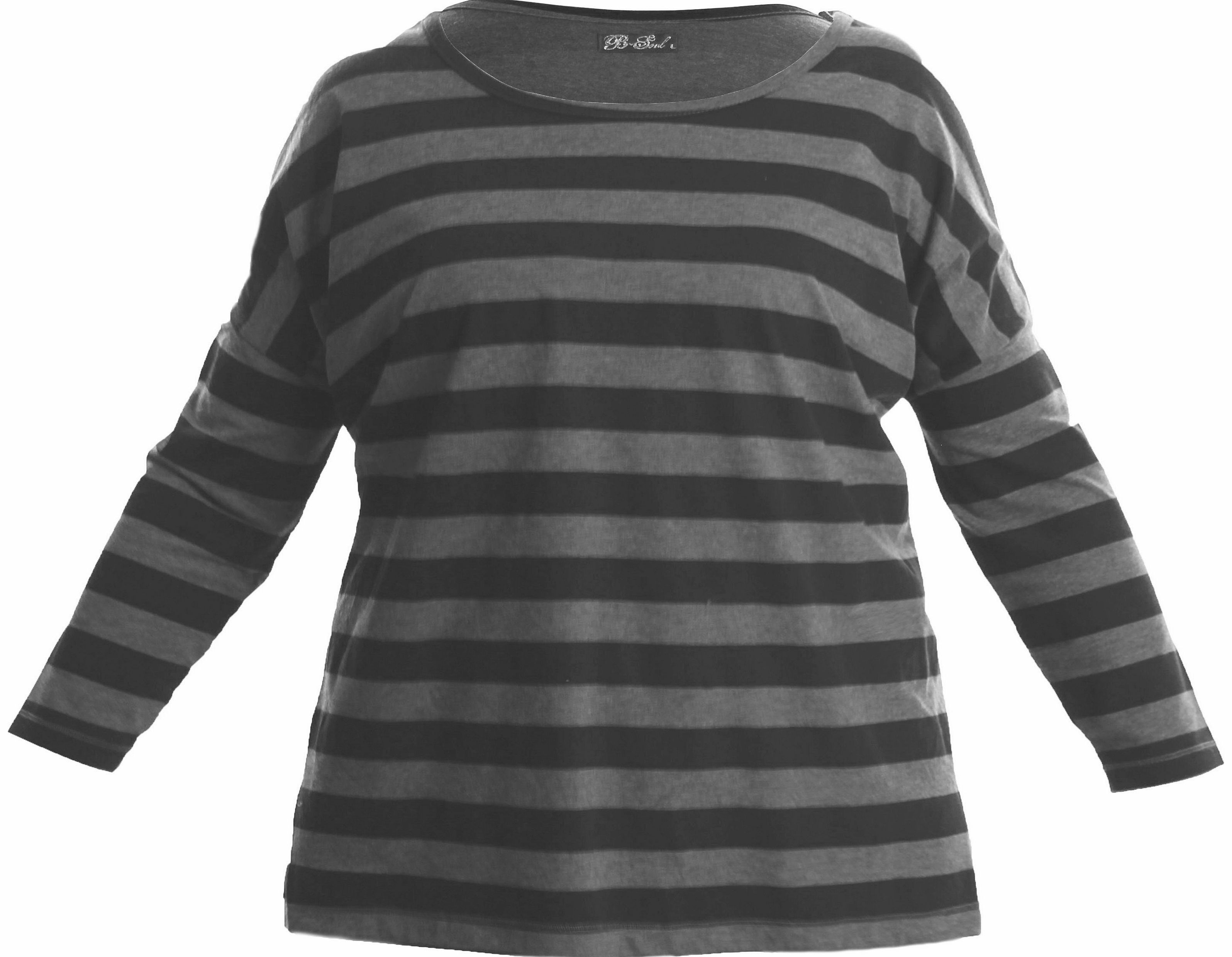 Oversize Striped Long Sleeved Top