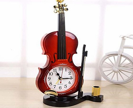 Liu iang-Portable piano digital alarm clock ornament couple presents student desktop clock desktop clock , red