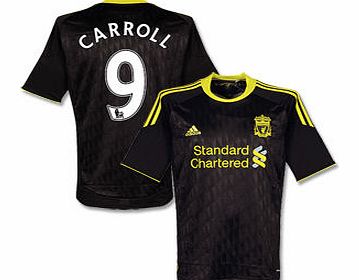 Adidas 2010-11 Liverpool 3rd Shirt (Carroll 9)