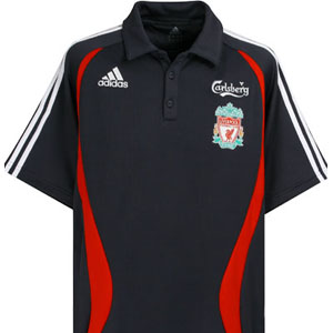 Liverpool Adidas 06-07 Liverpool Polo shirt (black)