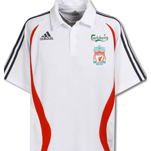 Liverpool Adidas 06-07 Liverpool Polo shirt (white)