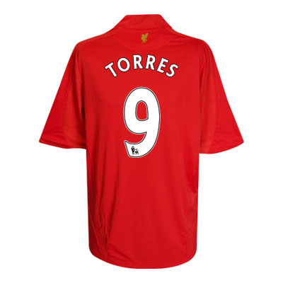 Liverpool Adidas 08-09 Liverpool home (Torres 9)