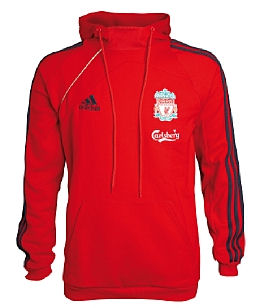 Liverpool Adidas 09-10 Liverpool Red Training Hoody